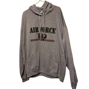 Air Force Dad Size 3XL Gray Hoodie